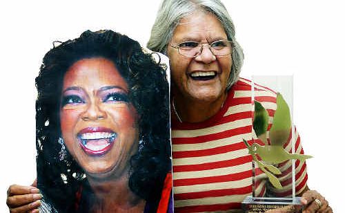 Oprah come and see...Butchulla Elder, Aunty Frances Gala was instrumental in securing the United Nations awards for the Fraser Coast Chronicle’s Butchula series and would be thrilled at the prospect of Oprah visiting the Fraser Coast. Oprah come and see...Butchulla Elder, Aunty Frances Gala was instrumental in securing the United Nations awards for the Fraser Coast Chronicle’s Butchula series and would be thrilled at the prospect of Oprah visiting the Fraser Coast.